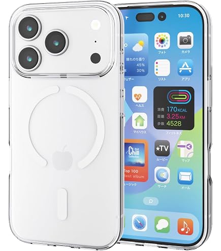 Amazon.co.jp: エレコム iPhone 17 Pro ケース カバー クリア 耐衝撃